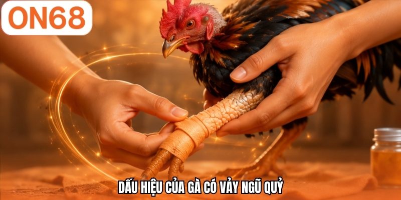 Dấu hiệu của gà có vảy ngũ quỷ